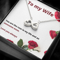 To My Wife / New Wife / Rose in My Life / Mother's Day / Infinity Symbol Necklace