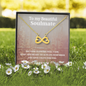 Soulmate Heart Necklace / Soulmate Gift / Infinity Heart Necklace