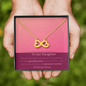 Daughter / Daughter from Parents / Mother's Day / Infinity Heart Necklace