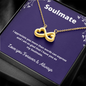 Soulmate / Soulmate Gift / Infinity Heart Necklace