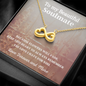 Soulmate Heart Necklace / Soulmate Gift / Infinity Heart Necklace