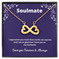 Soulmate / Soulmate Gift / Infinity Heart Necklace