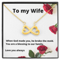 To My Wife / New Wife / Infinity Symbol Necklace