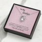 To My Sister / Apologize / Love you / Miss you / Forever Love Necklace