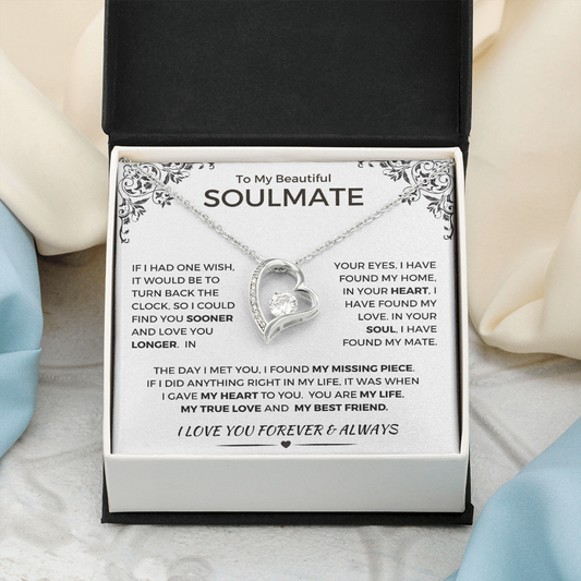 Beautiful Soulmate - One Wish - Forever Love Necklace