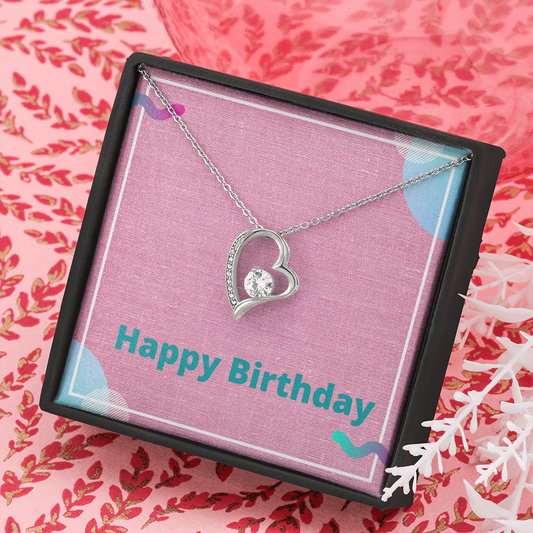 Happy Birthday / Forever Love Necklace