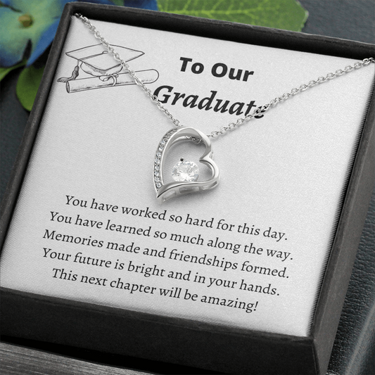 To Our Graduate / Forever Love Necklace
