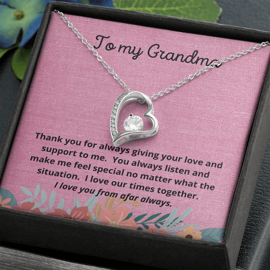 To my Grandma / Grandma for Mother's Day / Forever Love Necklace