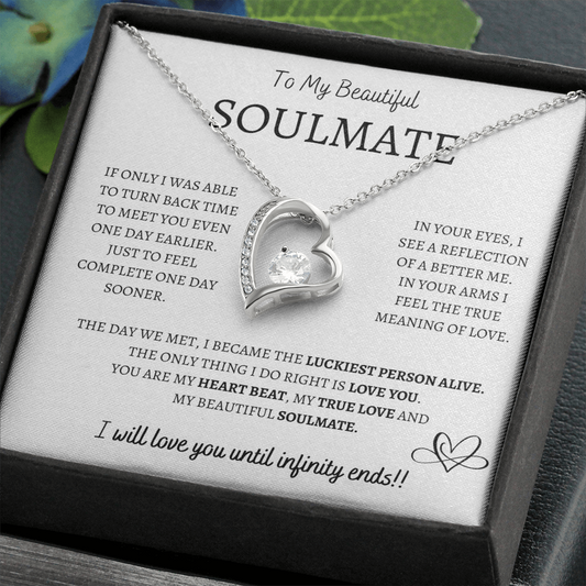 Soulmate - Infinity BW - Forever Love Necklace