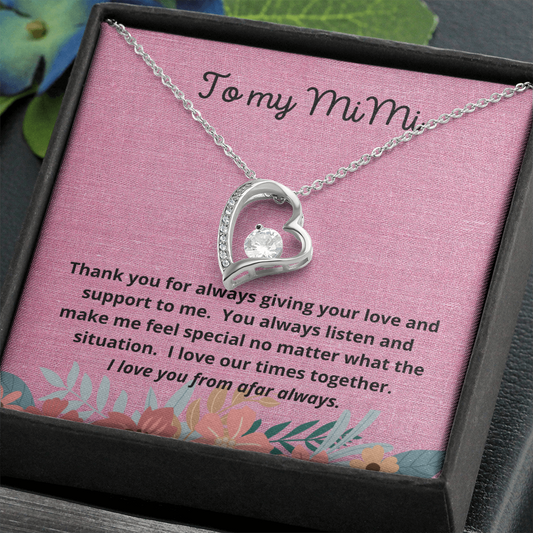To My MiMi / MiMi for Mother's Day / Forever Love Necklace