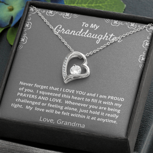 Granddaughter - Grandma Gift - Forever Love Necklace