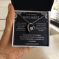 My Amazing Soulmate / Soulmate Heart Beat / Soulmate Blk Lace Gift / Forever Love Necklace Gift