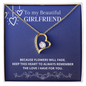Girlfriend / Girlfriend Gift / Flowers will fade / Forever Love Necklace Gift