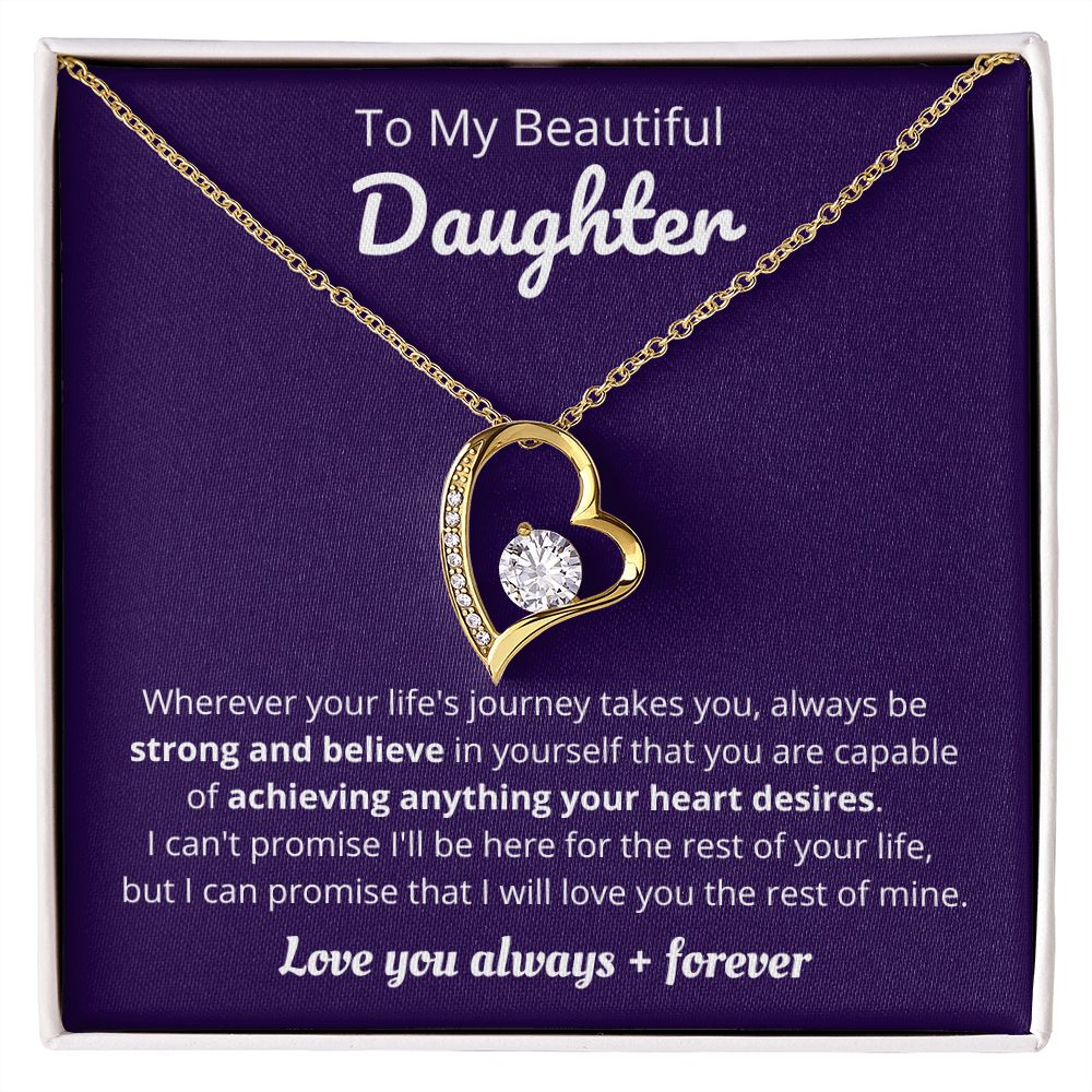 Beautiful Daughter - Life's Journey - Forever Love Necklace