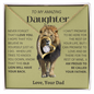Amazing Daughter - Dad Old Lion Tan - Forever Love Necklace