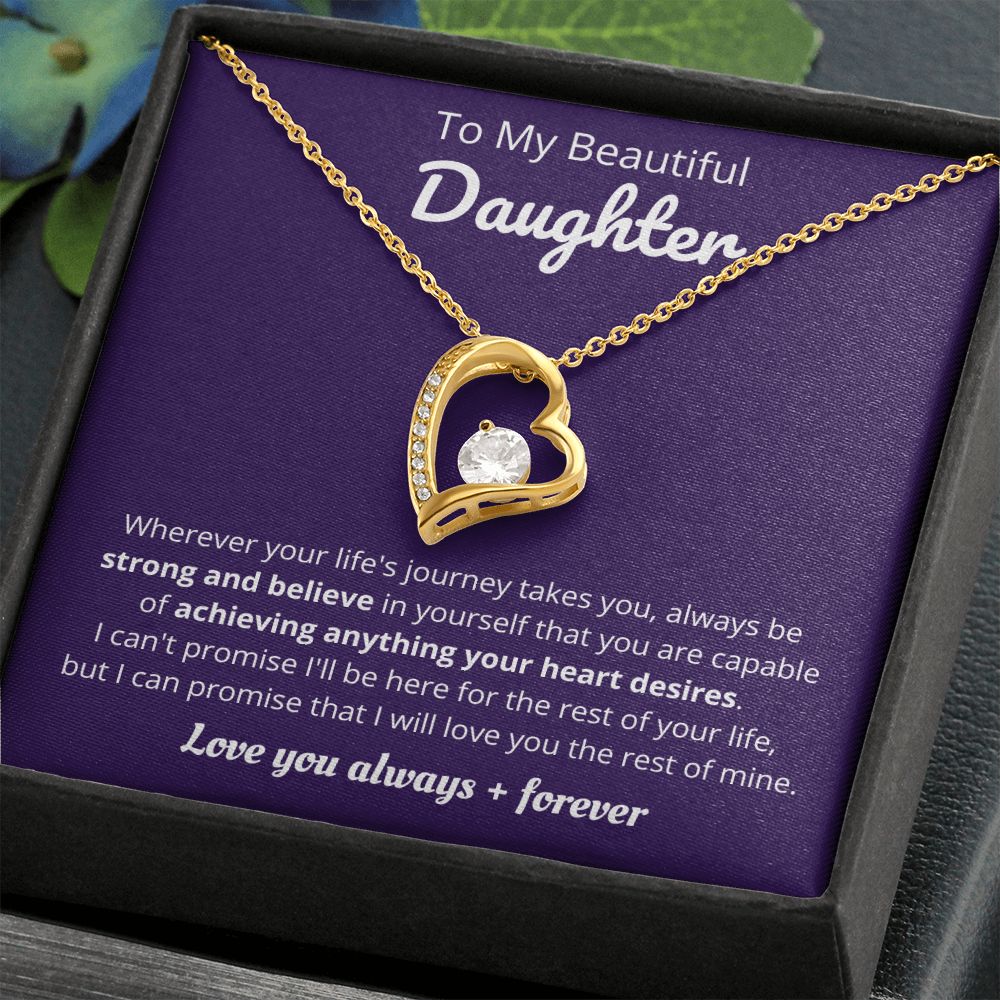 Beautiful Daughter - Life's Journey - Forever Love Necklace
