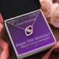 Happy Birthday Great Grandma / Happy 70th Birthday Great Grandma Gift / Interlocking Hearts Necklace