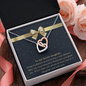New Mom / Daughter / From Mom to Daughter / Happy Mother's Day / Two Interlocking Hearts Necklace