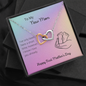 New Mom / First Mother's Day / Interlocking Hearts Necklace