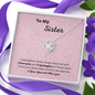 To My Sister / Apologize / Love you / Miss you / Love Knot Necklace