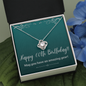 Happy 60th Birthday / 60th Birthday for her / Love Knot Necklace