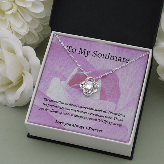 To My Soulmate / Gift for Soulmate / Love Knot Necklace