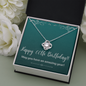 Happy 60th Birthday / 60th Birthday for her / Love Knot Necklace
