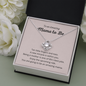 Mama To Be / New Mom / Love Knot Necklace