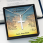 My Amazing Daughter - You Are Stronger - Stainless Steel Cross Necklace