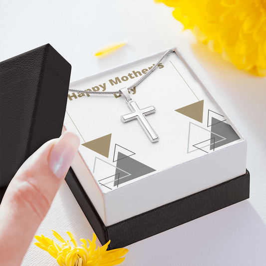 Happy Mother's Day / Stainless Steel Cross Necklace