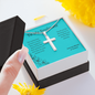 To My Soulmate / Soulmate Gift / Life's Journey Gift / Stainless Steel Cross Necklace