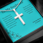 To My Soulmate / Soulmate Gift / Life's Journey Gift / Stainless Steel Cross Necklace