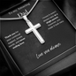Amazing Dad / Single Parent Dad / Stainless Steel Cross Necklace