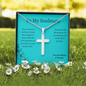 To My Soulmate / Soulmate Gift / Life's Journey Gift / Stainless Steel Cross Necklace