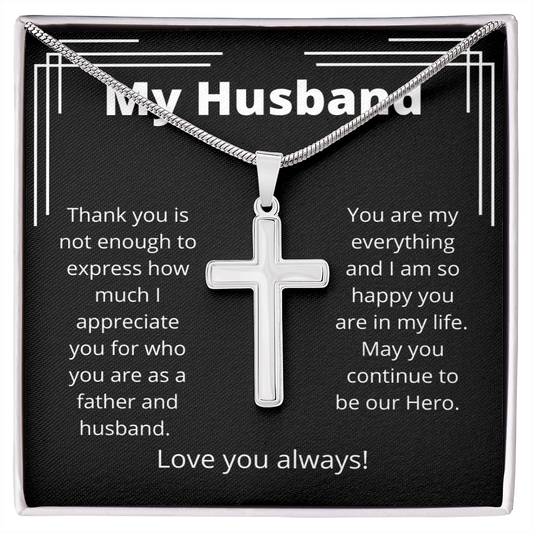 cross necklace for husband