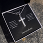 Amazing Dad / Single Parent Dad / Stainless Steel Cross Necklace