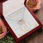 Happy Birthday / 60 & Fabulous / Interlocking Hearts Necklace