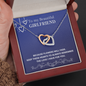 Girlfriend / Flowers will fade / Girlfriend Gift / Interlocking Hearts Necklace