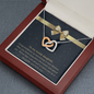 New Mom / Daughter / From Mom to Daughter / Happy Mother's Day / Two Interlocking Hearts Necklace