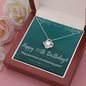 Happy 60th Birthday / 60th Birthday for her / Love Knot Necklace