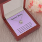 Bonus Mom / Like a Mom / Unbiological Mom / To Stepmom / Love Knot Necklace