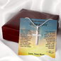 My Amazing Daughter - You Are Stronger - Stainless Steel Cross Necklace