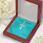 To My Soulmate / Soulmate Gift / Life's Journey Gift / Stainless Steel Cross Necklace