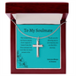 To My Soulmate / Soulmate Gift / Life's Journey Gift / Stainless Steel Cross Necklace