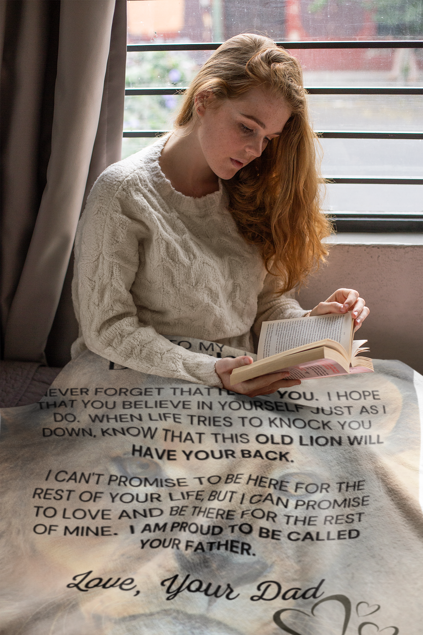 Daughter Old Lion - Arctic Fleece Blanket 50x60