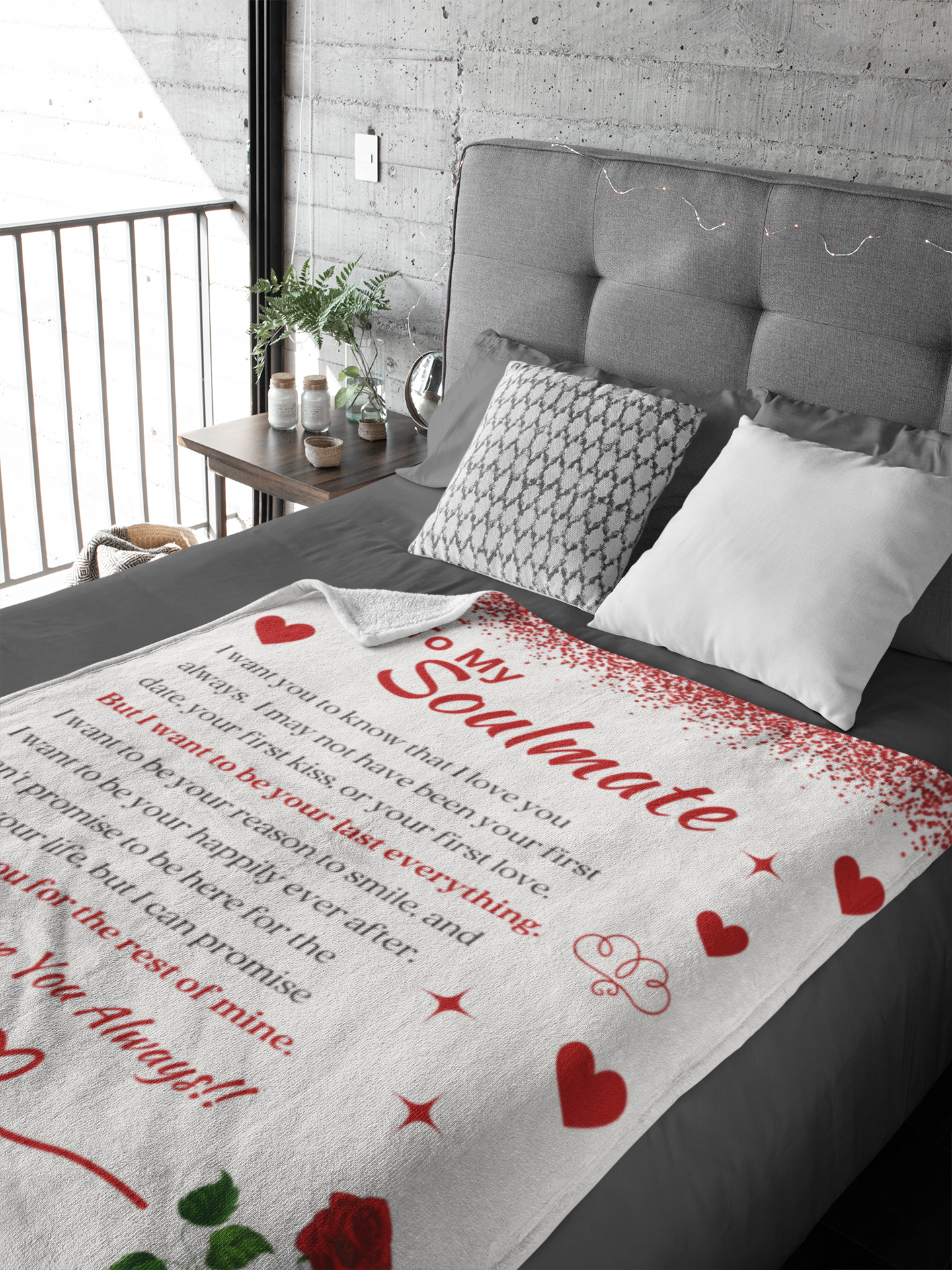 Soulmate Love Always - Fleece Blanket - 50x60