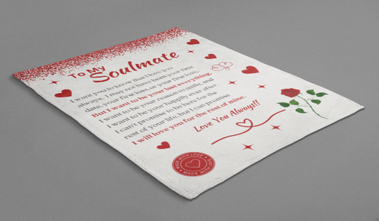 Soulmate Love Always - Fleece Blanket - 50x60