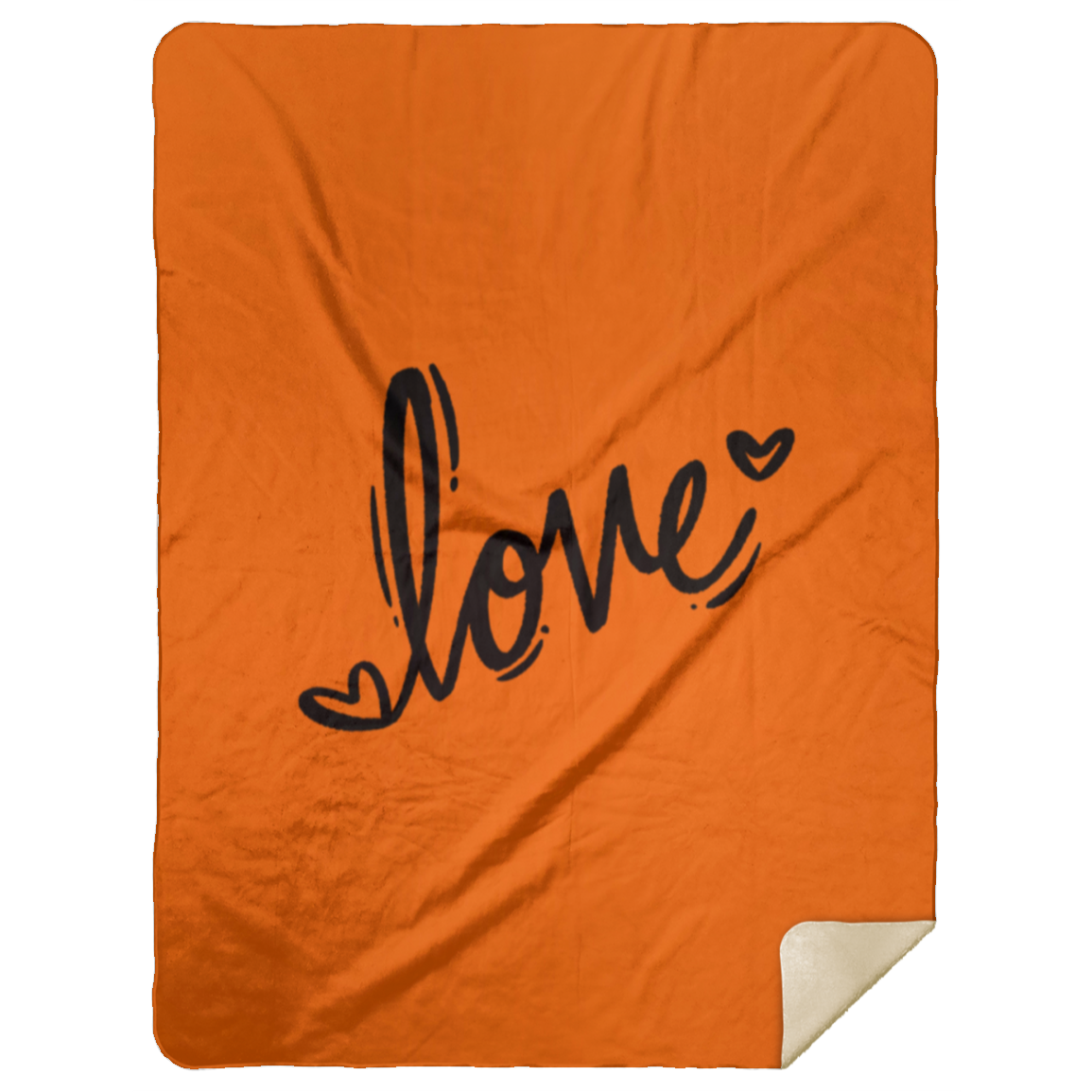 Love w/two Small Hearts - Premium Sherpa Blanket