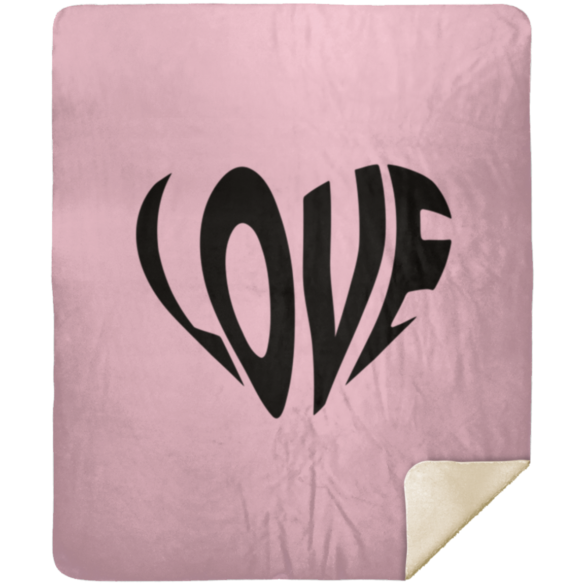 Heart with Love - Premium Sherpa Blanket