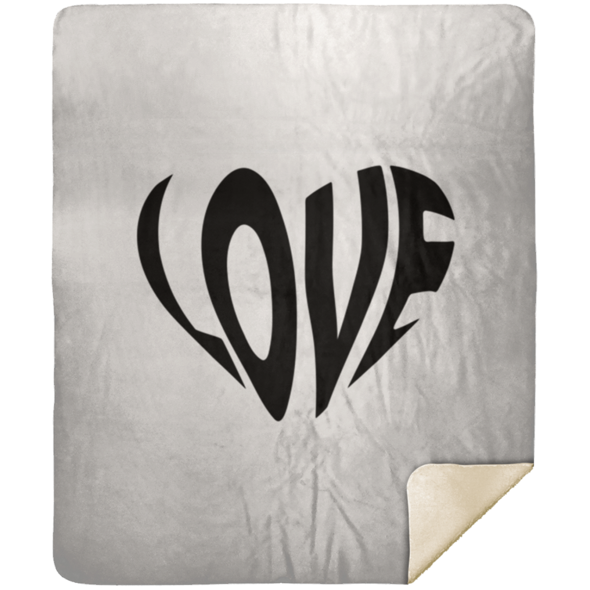 Heart with Love - Premium Sherpa Blanket